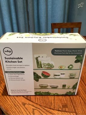 w&p Sustainable Kitchen Set - White Reusable Food Storage